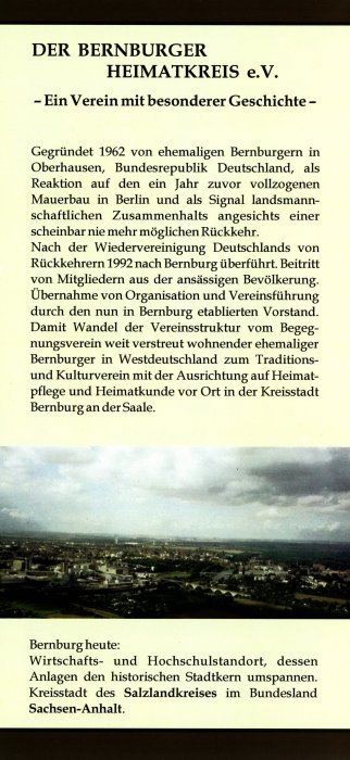 Infoblatt 'Bernburger Heimatkreis e.V.' Seite 2